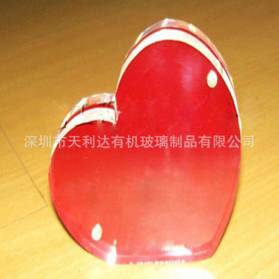 晶彩日常 創(chuàng)意心形有機玻璃相框，為生活增添一份柔情